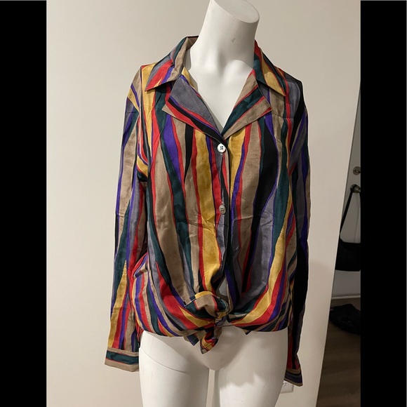 Vintage ANN MAY silk blouse - Picture 1 of 4